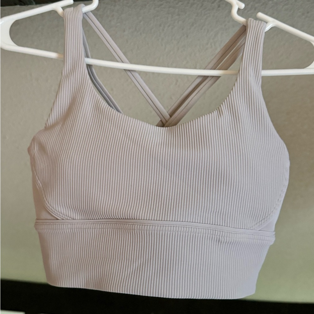 Lululemon Gray Ribbed Sports Bra Sz. 6